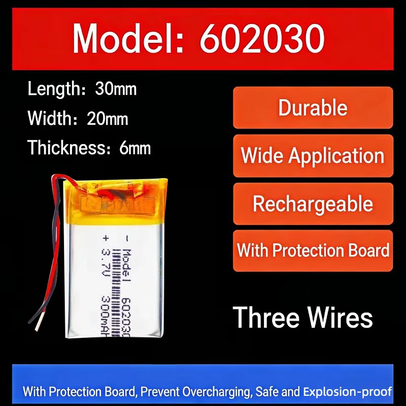 Smart Watch - Batterie au lithium 3,7 V 300