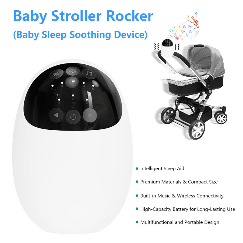 Bluetooth Speaker - Poussette-balançoire portable pour bébé avec lumière