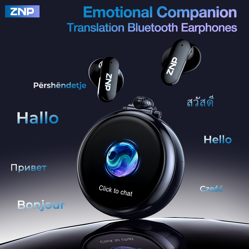 Headphones Wireless - Nouveaux écouteurs traducteurs sans fil ZNP