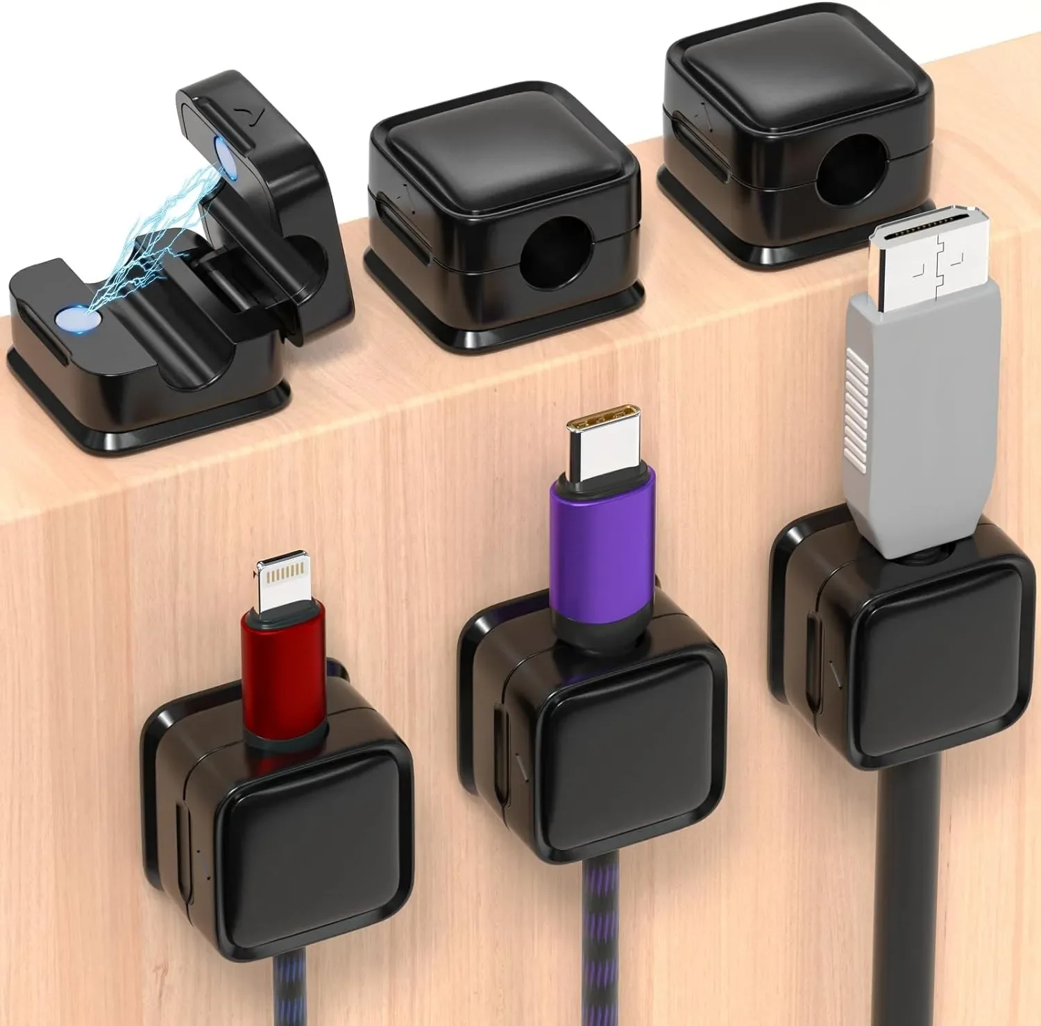 Cable Organizer - Mini organisateur de câbles, support magnétique
