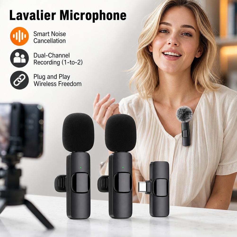 Usb Charger - Microphone Lavalier sans fil 1 vers