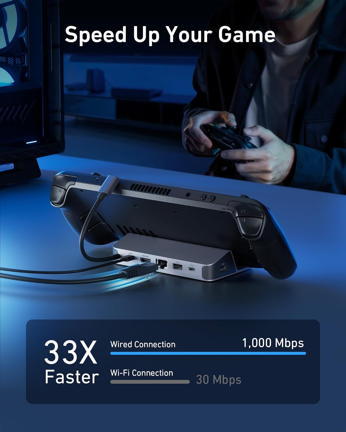 Usb Hub - Station de charge Anker pour Steam