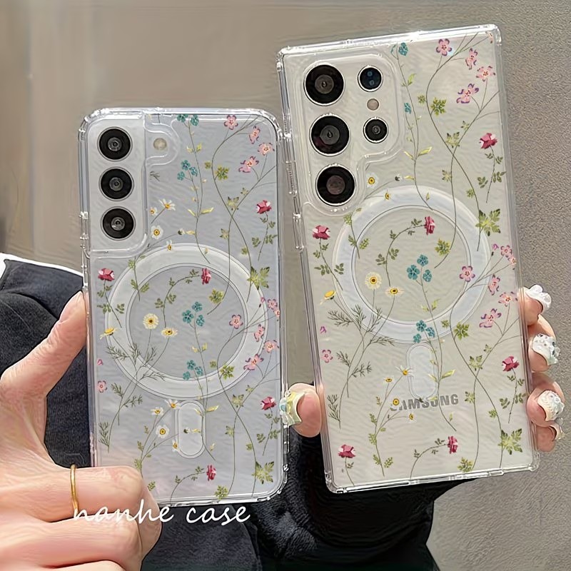 Wireless Charger - Étui de téléphone magnétique à motif