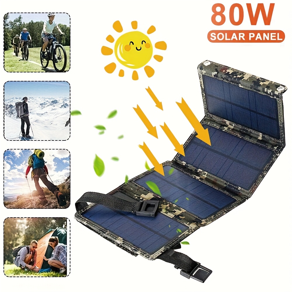 Usb Charger - Panneau solaire portable pliable 80W |