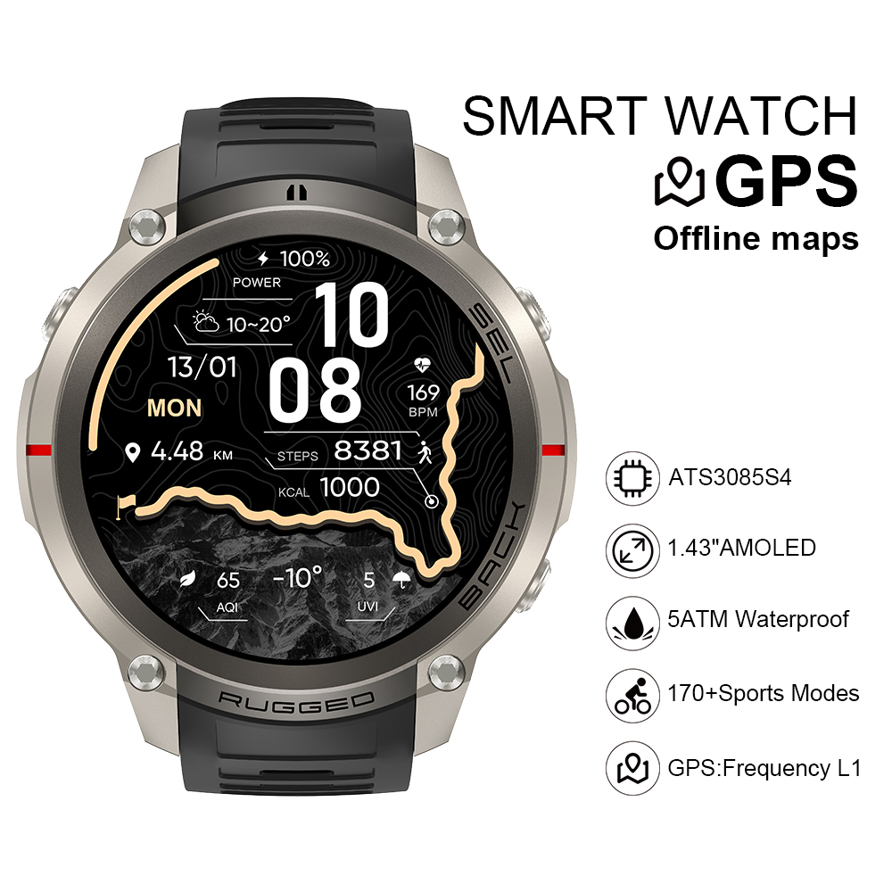 Smart Watch - Montre connectée DM59 2026 avec carte
