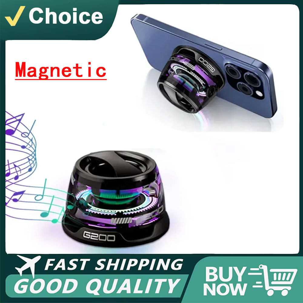Phone Holder - Haut-parleur Bluetooth Portable G200, éclairage RGB,
