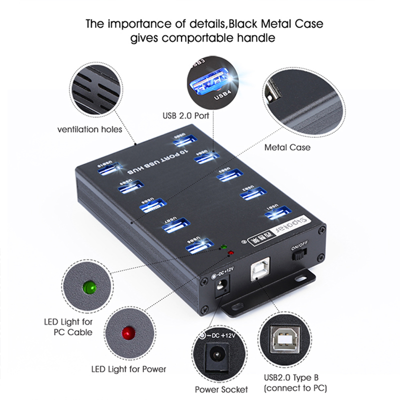 Hub USB de bureau Sipolar A-30 - Usb Hub avis et prix