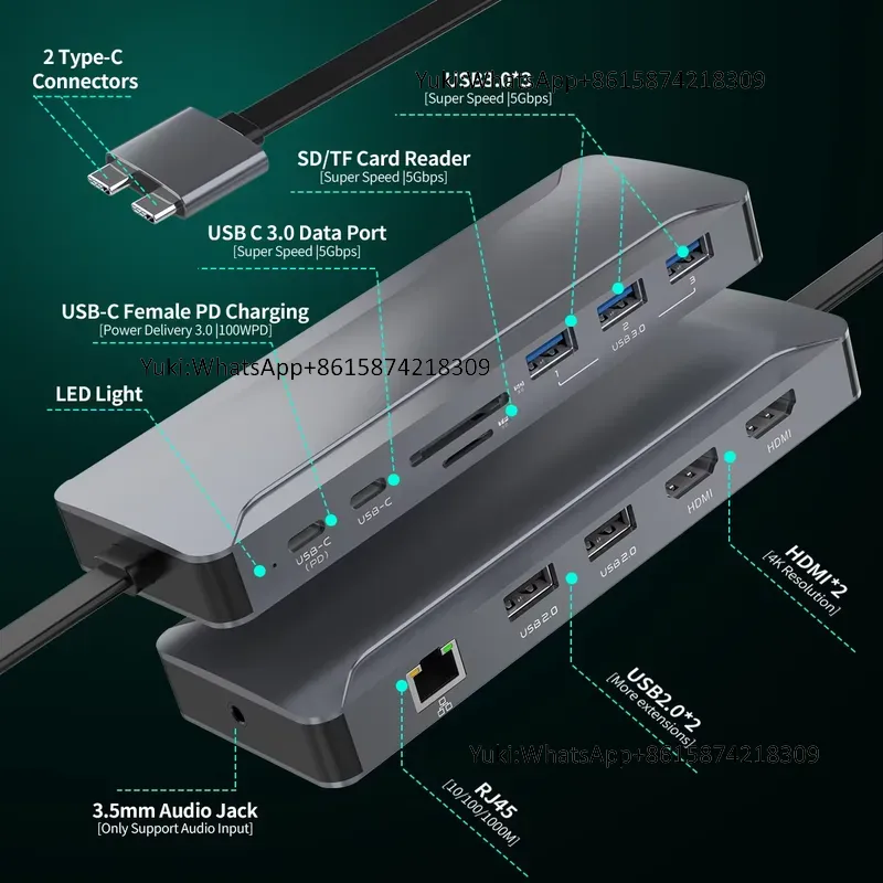 Station d'accueil USB-C 5 port - Usb Hub avis et prix
