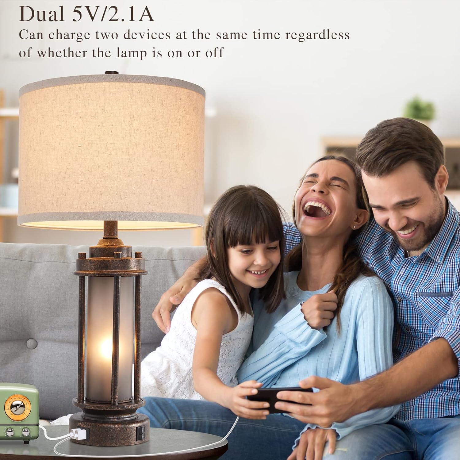 Ensemble de 2 lampes de style  - Usb Charger avis et prix