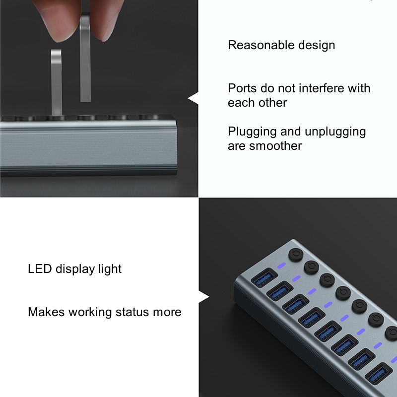 Concentrateur USB 3.0 avec 10  - Usb Hub avis et prix