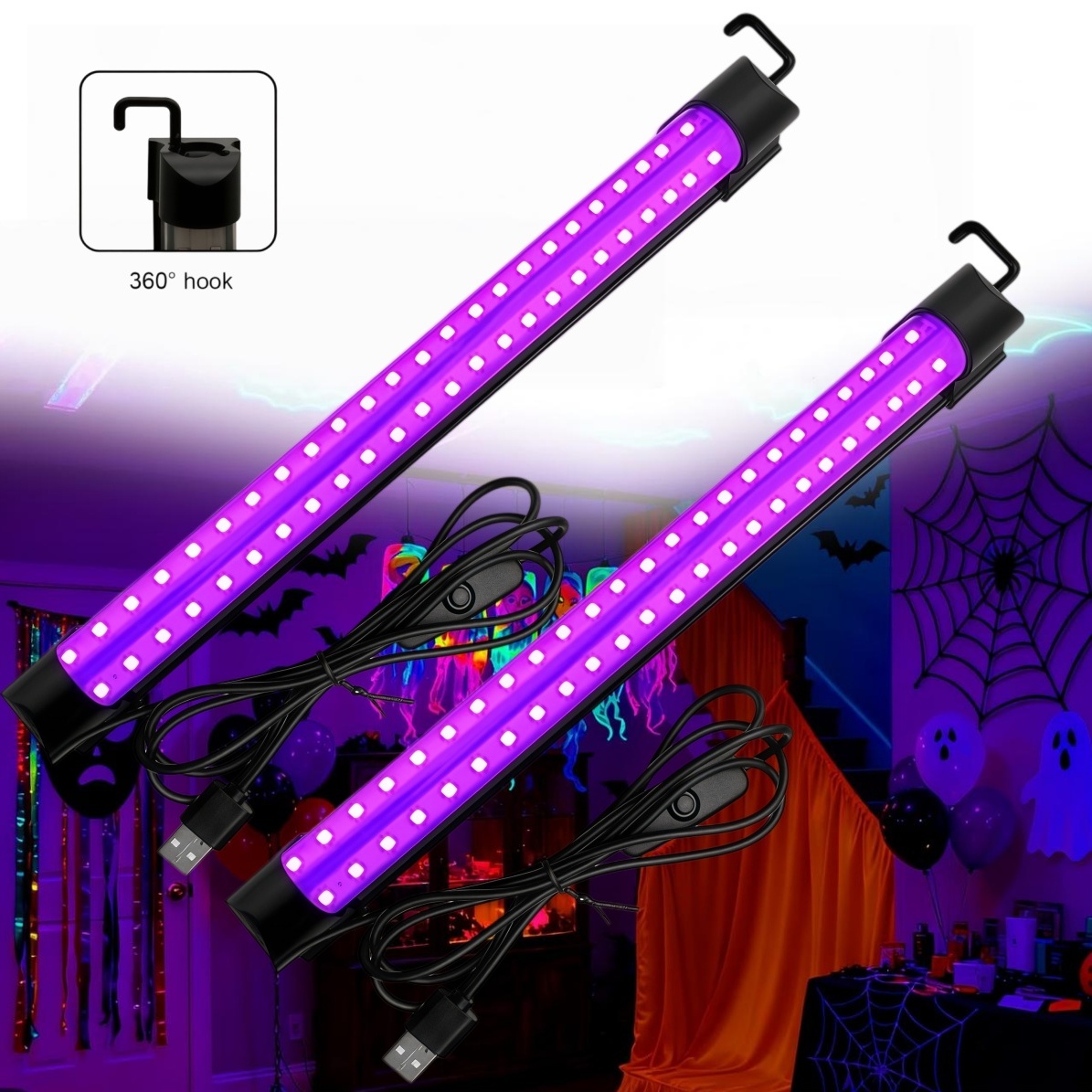 Tube lumineux noir 5W/10W USB, - Usb Hub avis et prix