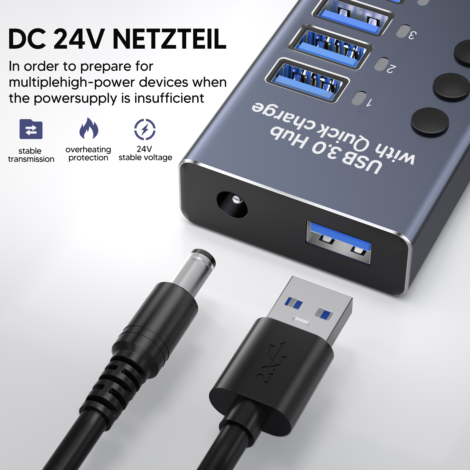 Hub USB 3.0 à 10 ports en alli - Usb Hub avis et prix