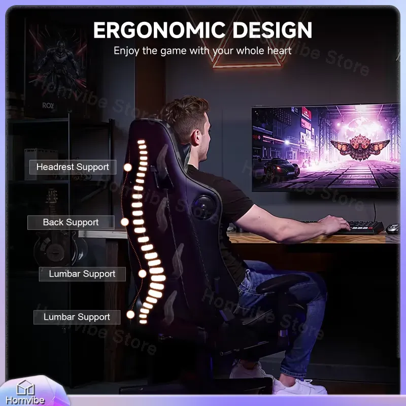 Chaise de jeu ergonomique avec - Bluetooth Speaker avis et prix