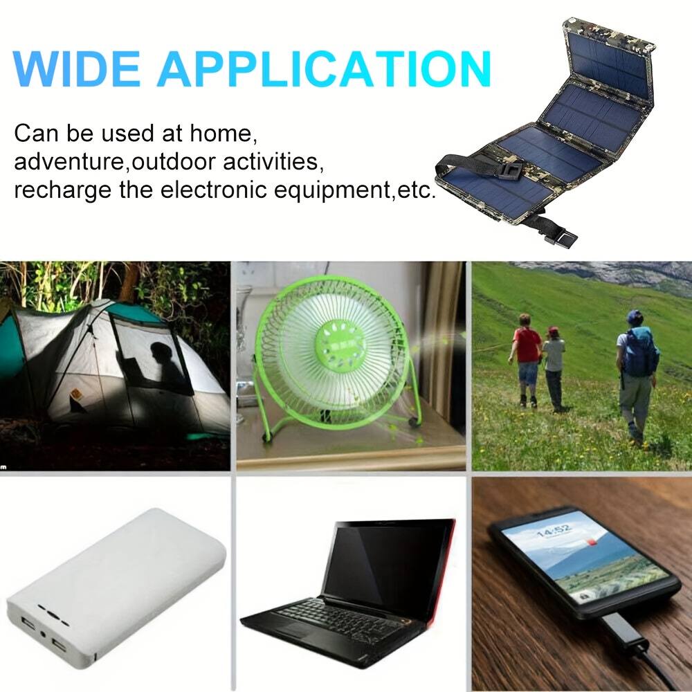 Panneau solaire portable pliab - Usb Charger avis et prix