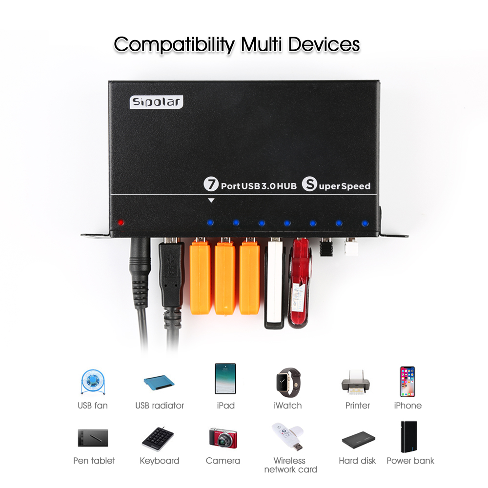 Hub USB 3.0 industriel A-173 à - Usb Hub avis et prix