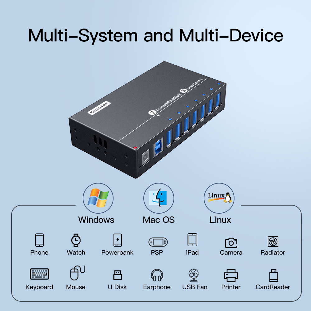Hub USB 3.0 industriel A-173 à - Usb Hub avis et prix