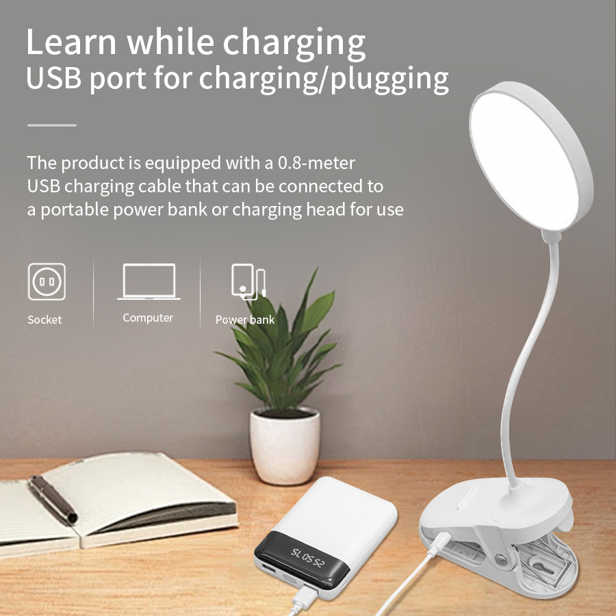Lampe de bureau à clip LED 360 - Phone Holder avis et prix